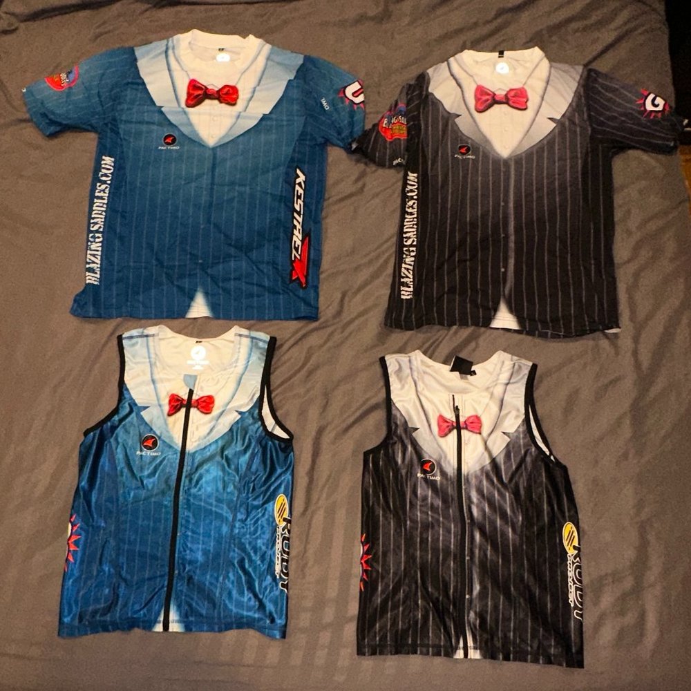 Pactimo Cycling and Triathlon Jerseys and Running shirts Lot of four